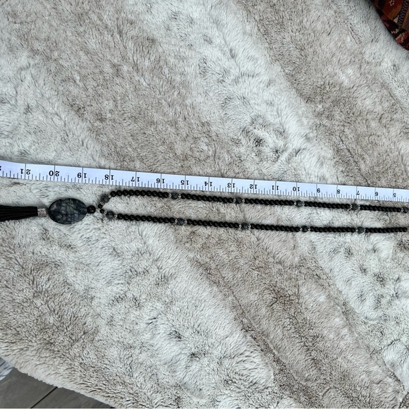 Vintage Black tourmaline & Obsidian necklace - Picture 3 of 3